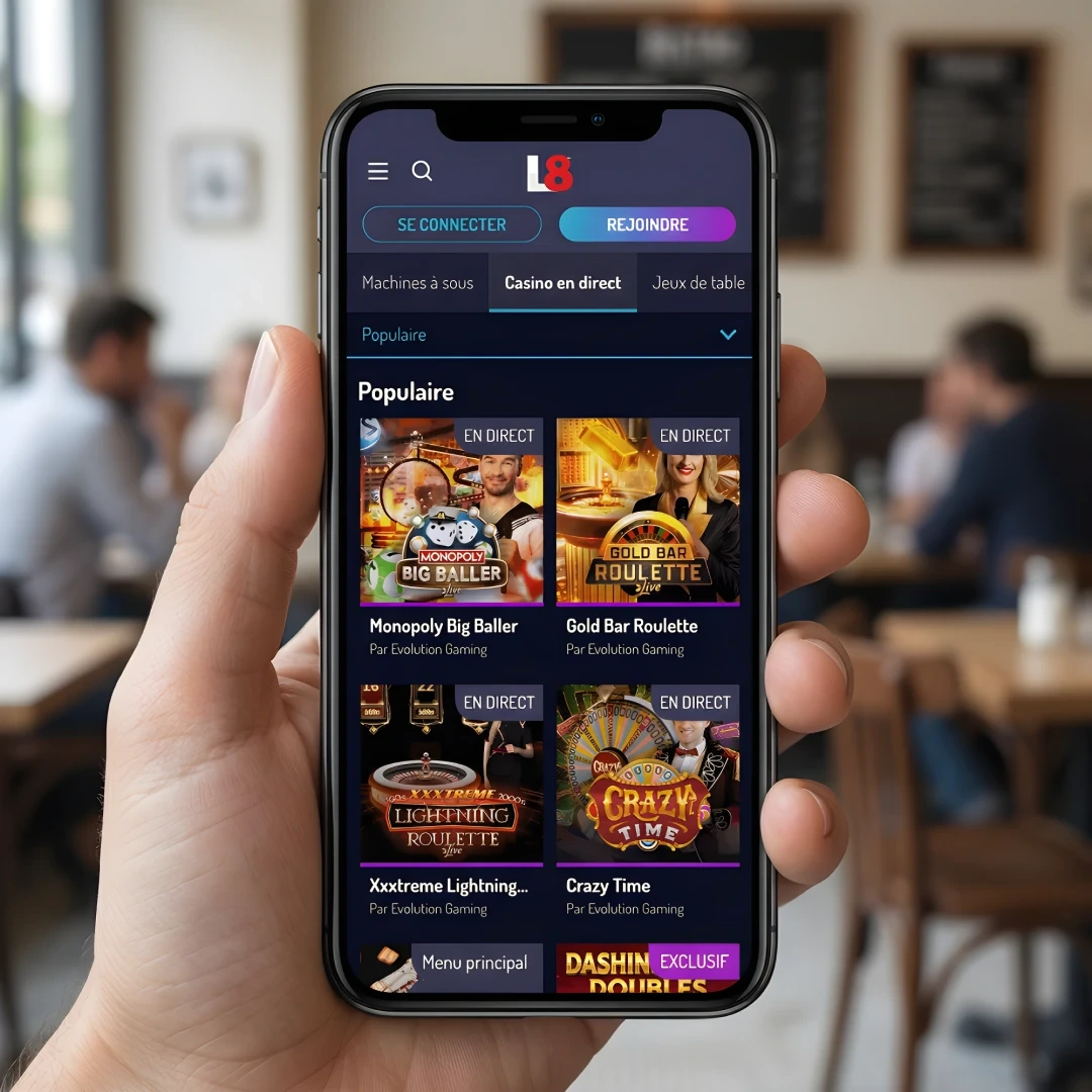 Lucky8 casino mobile - version smartphone avec bonus et jeux disponibles